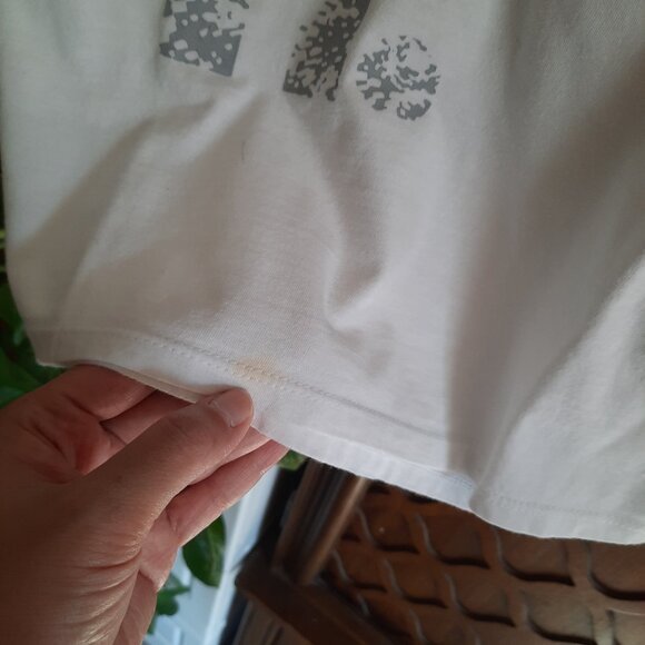 Nike 'JUST DO IT' Limited Edition Logo Short Sleeve Cotton Tee - White, Size S - Picture 6 of 15